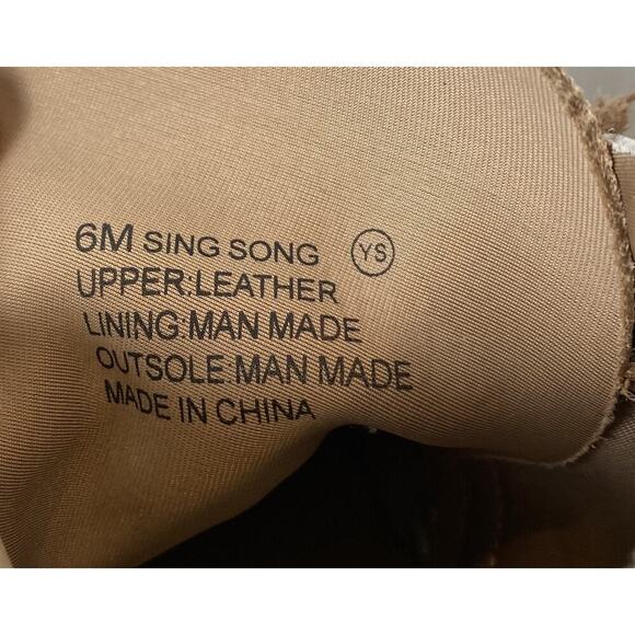 Aerosoles Sing Song Tan Leather Drawstring Bootie - Picture 8 of 8